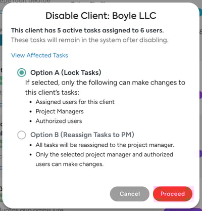 disabling client optimization