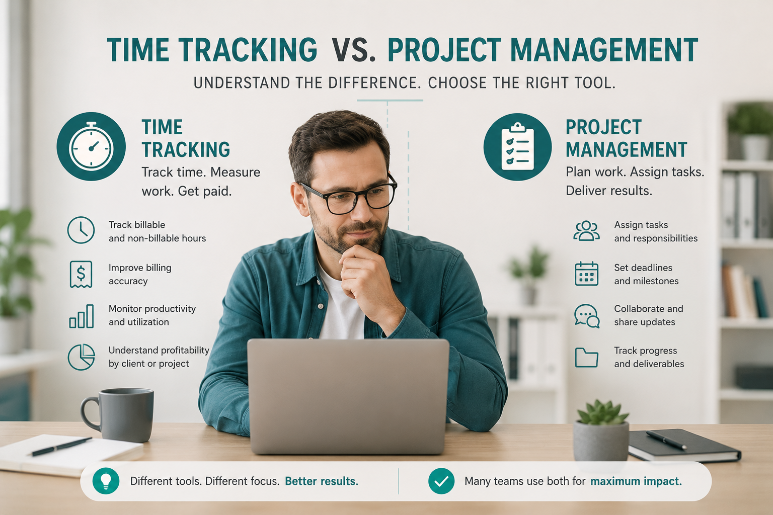 time tracking software vs project management tool